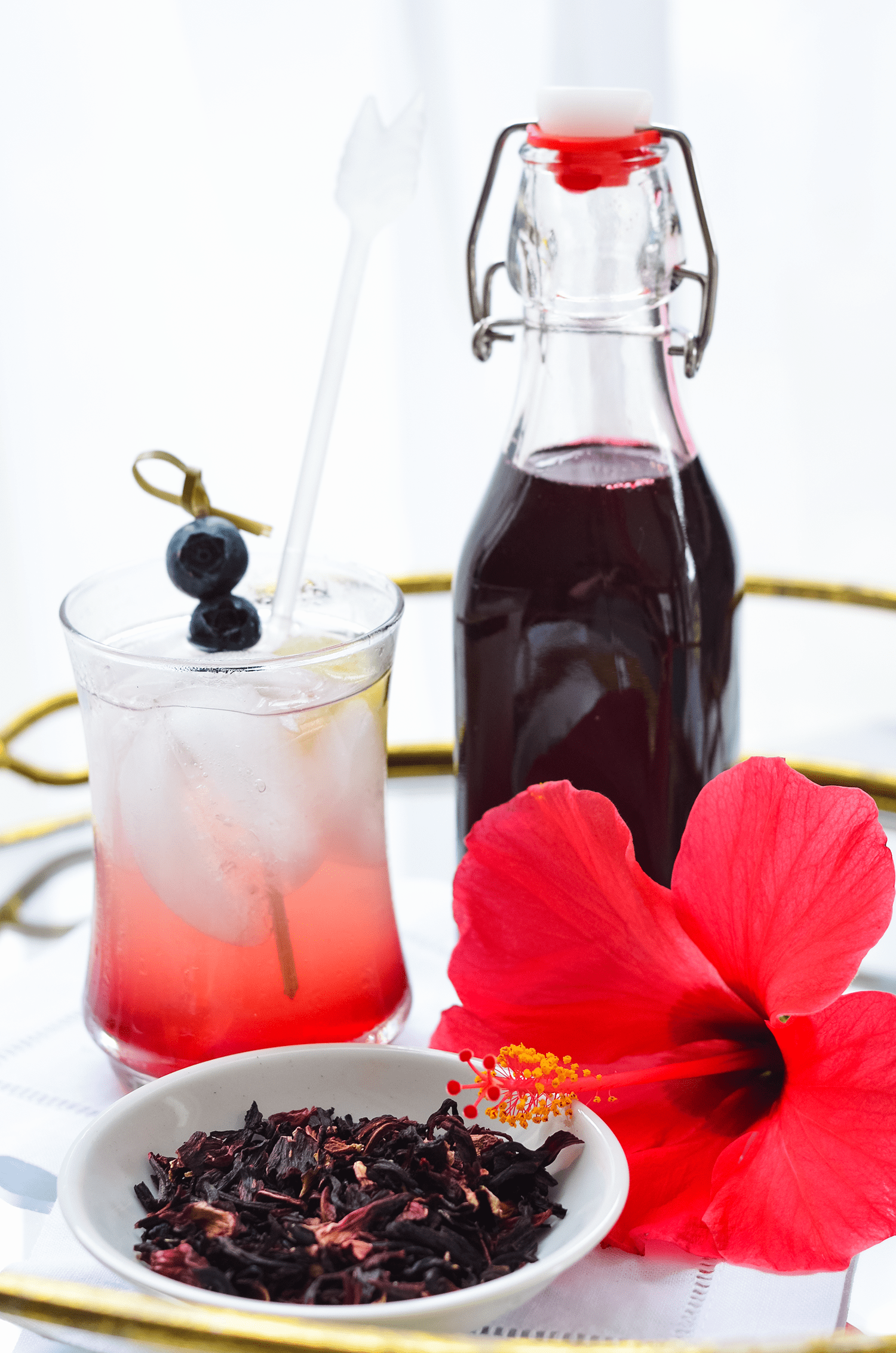 Make Your Own Lemon Hibiscus Simple Syrup