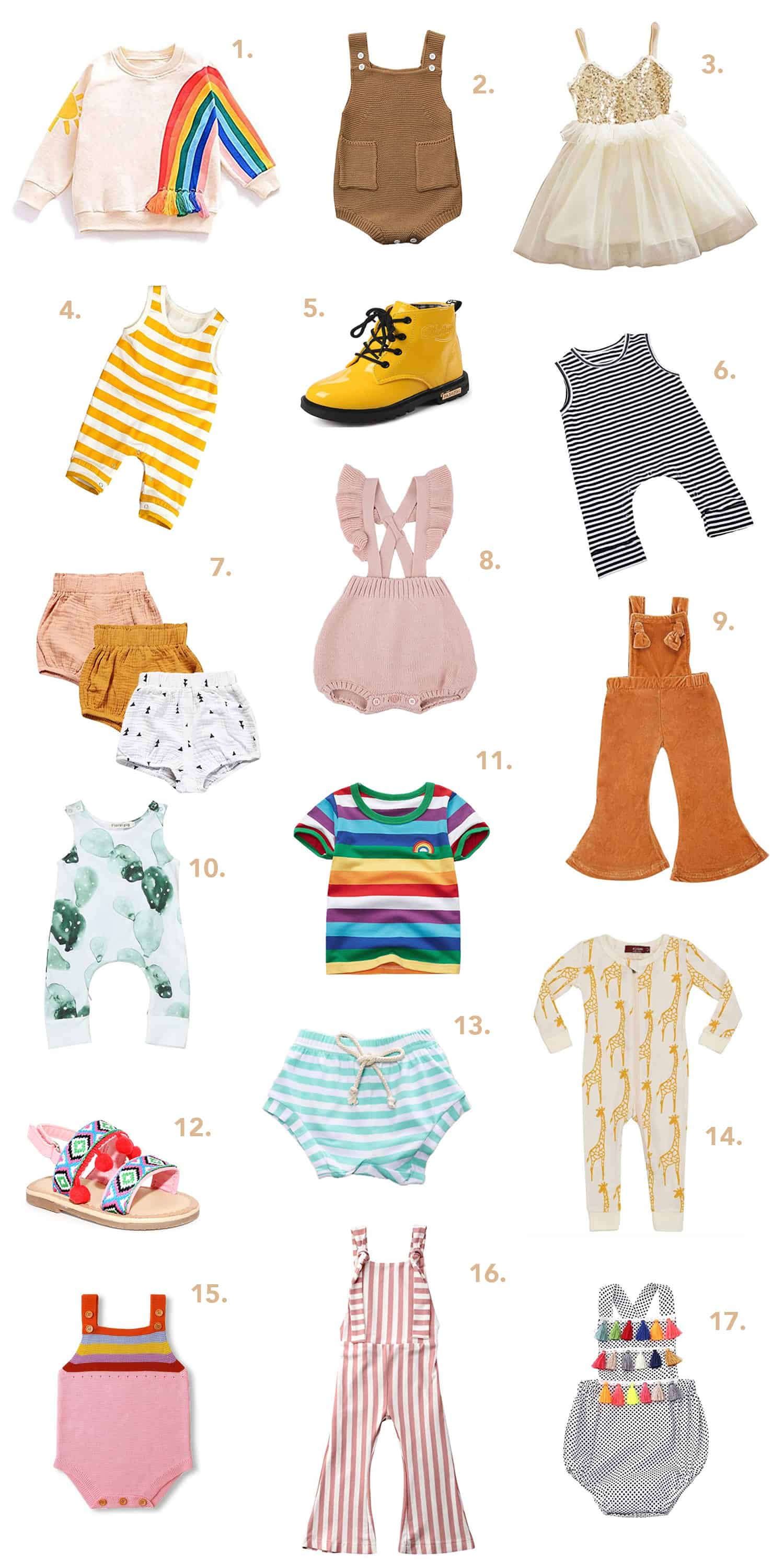 cutest baby clothes on amazon