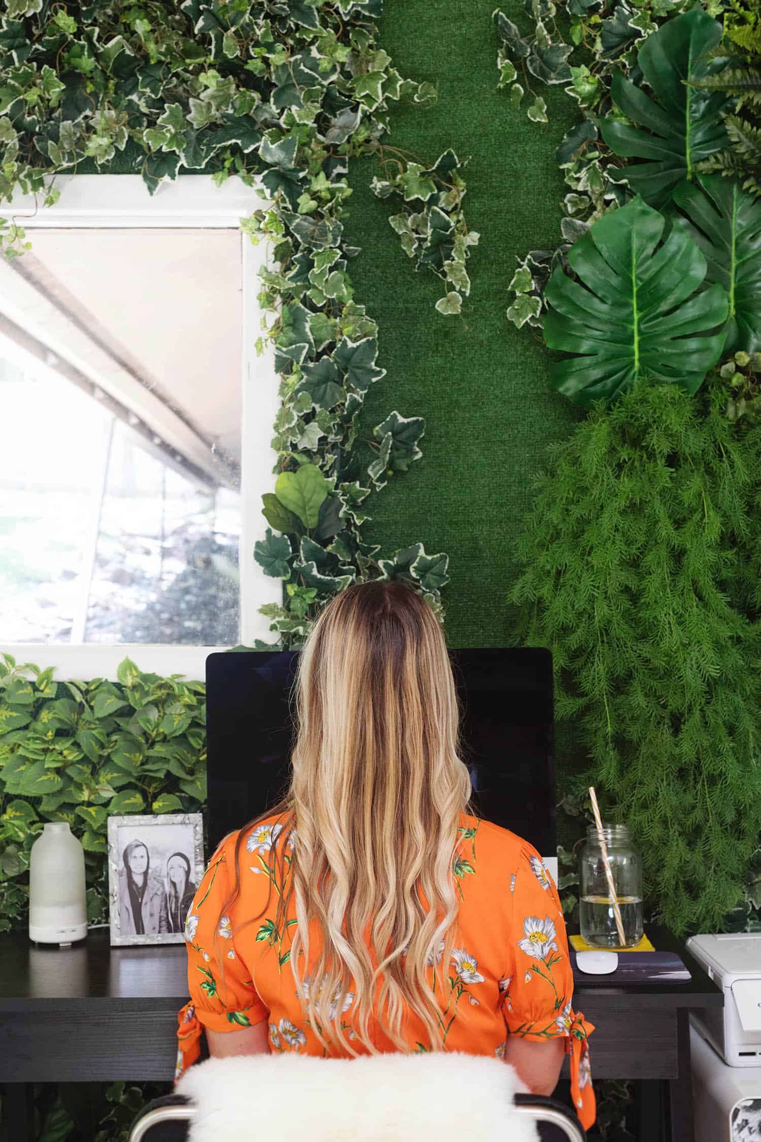 Living Wall Home Office Tour A