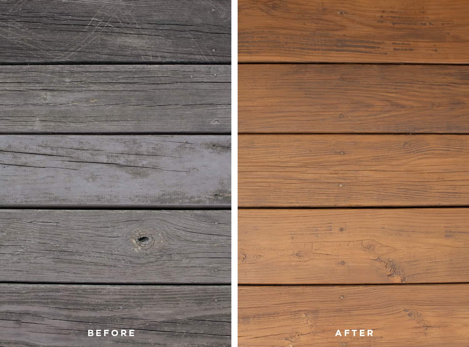 Before + After Deck refinishing