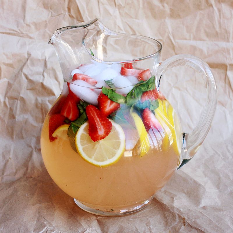 Strawberry and Basil Lemonade