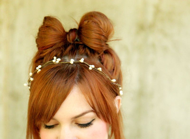 How To Style a Hair Bow - A Beautiful Mess
