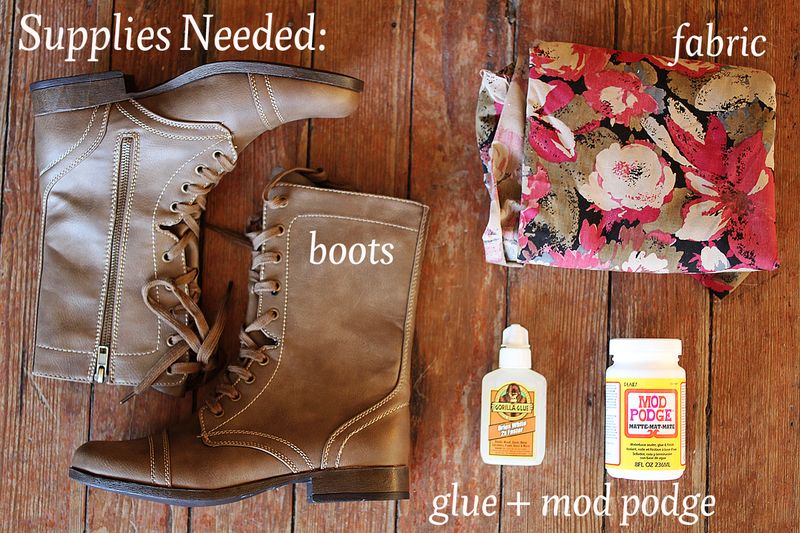 Floral boots DIY 2