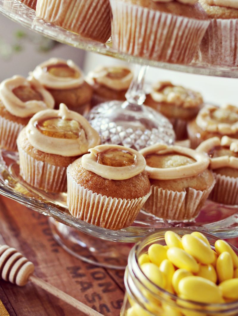 Peanut Butter and Honey Cupcakes by A Beautiful Mess