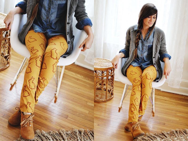 Save Stained Pants With a Stencil - Finding Your Good