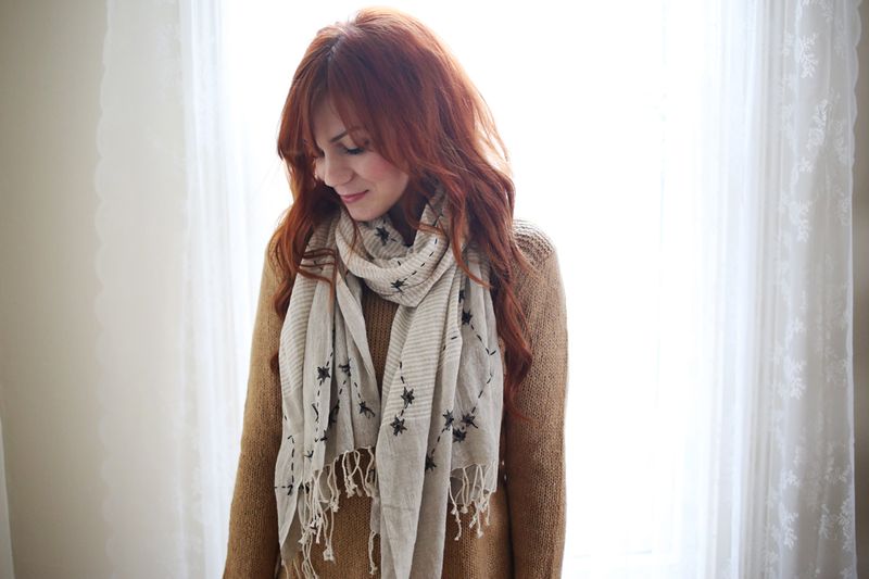 Love this DIY Constellations Scarf