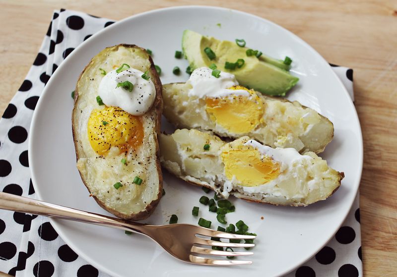 Breakfast baked eggs