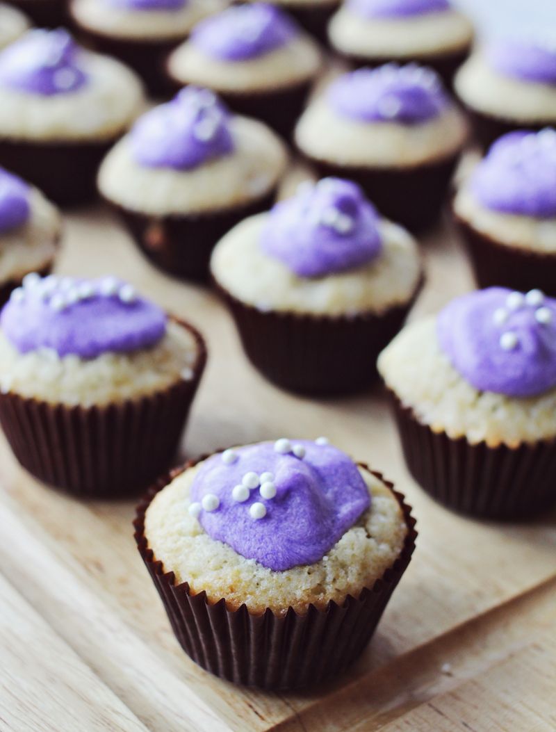 Perfect lavender cupcakes!