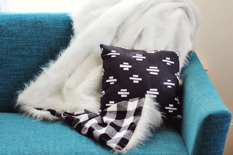 Faux Fur + Flannel Blanket DIY