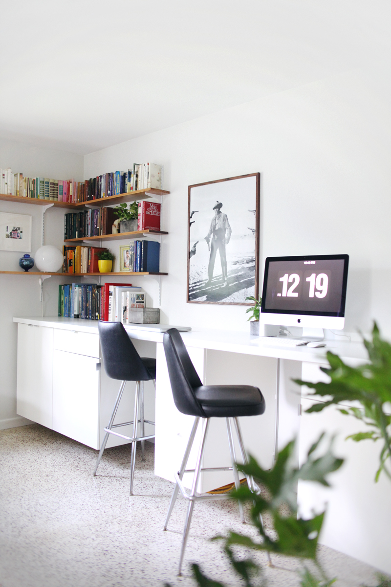 Make Your Own Custom Built In Desk A, Ikea Bookcase With Built In Desktop
