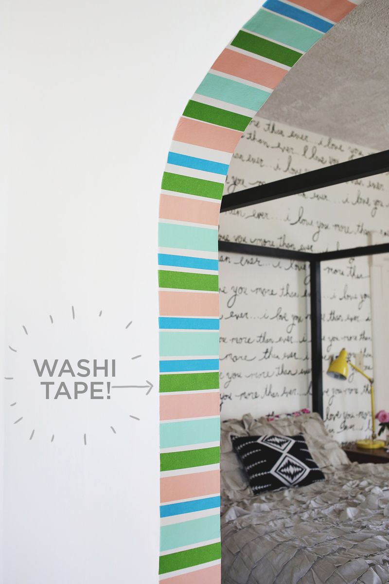Washi tape doorway