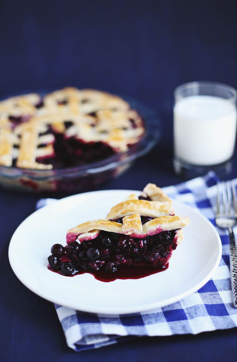 Zesty Blueberry Pie (click through for recipe) 
