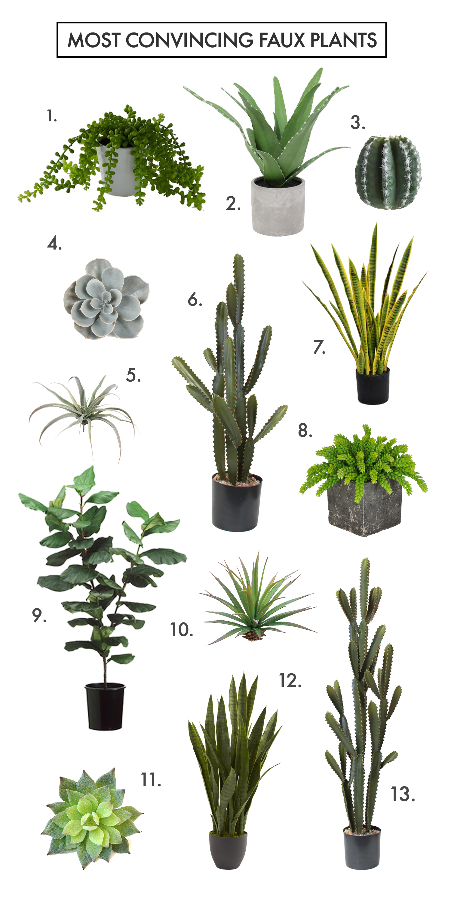 How to Find The Most Convincing Faux Plants! (click through for links)