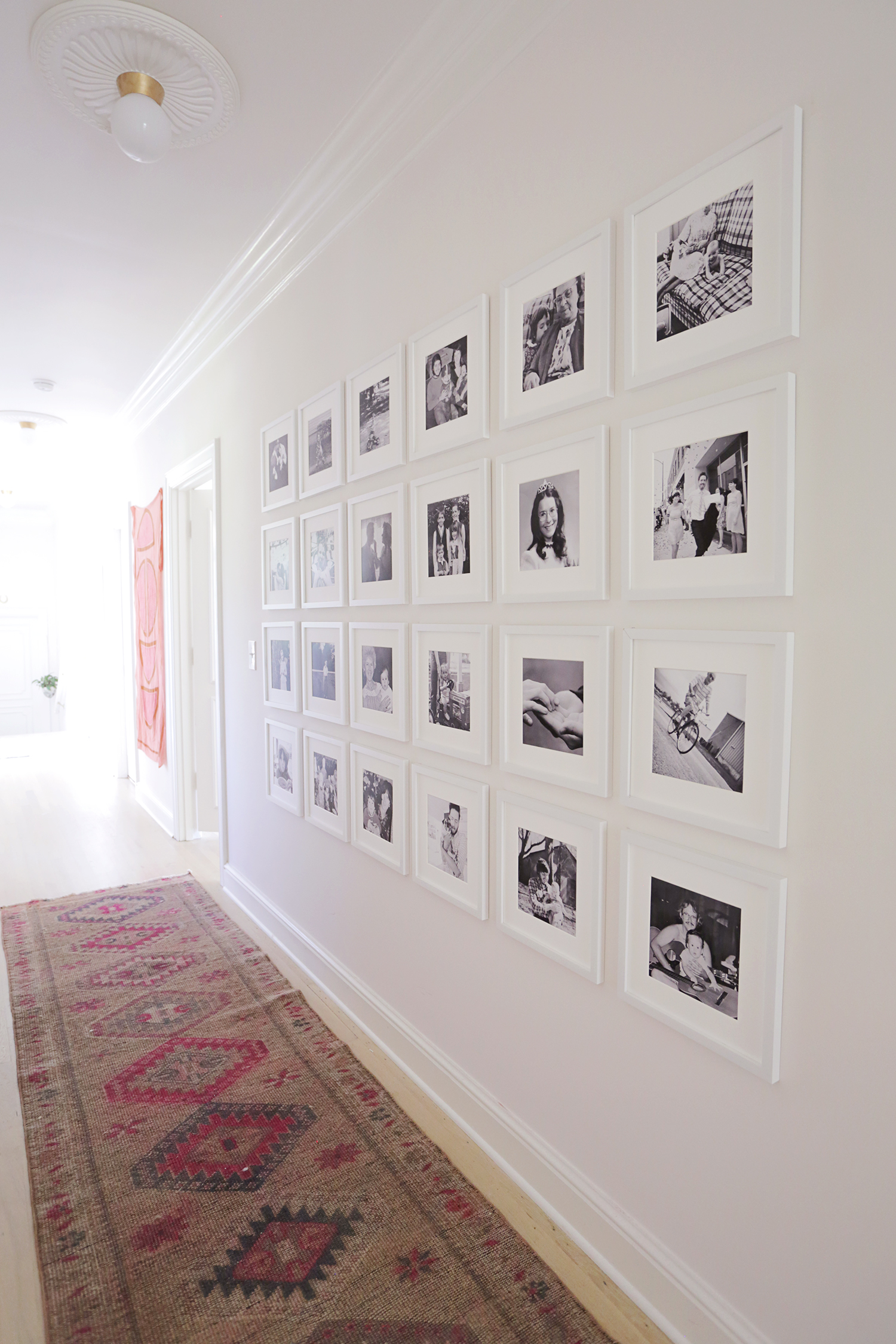 Giant family gallery wall 