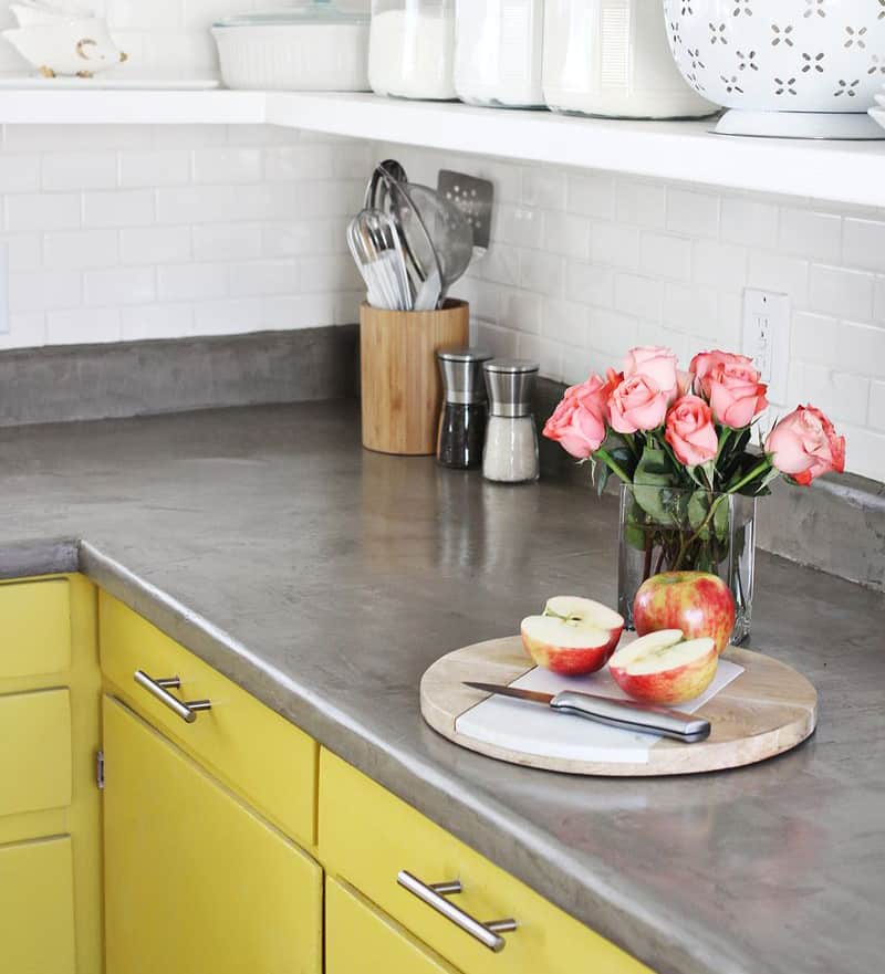 Concrete Countertop Diy A Beautiful Mess, Can You Lay New Laminate Over Old Countertops