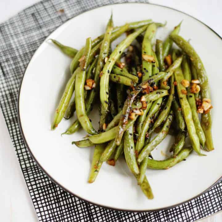 Garlic and Miso Green Beans - A Beautiful Mess