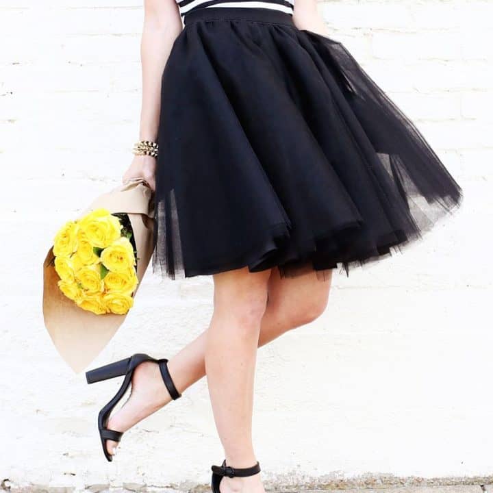 Tulle Circle Skirt DIY - A Beautiful Mess