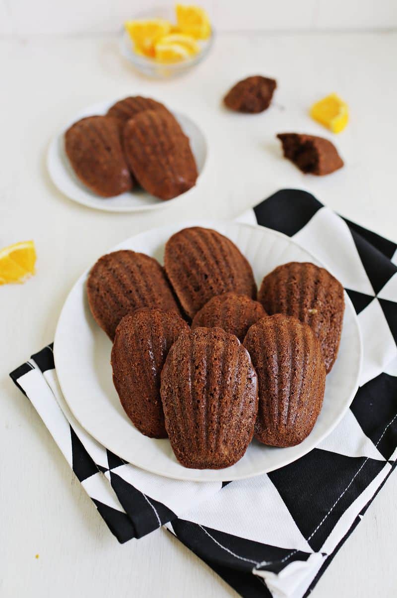 Chocolate & Orange Madeleine Cookies - A Beautiful Mess