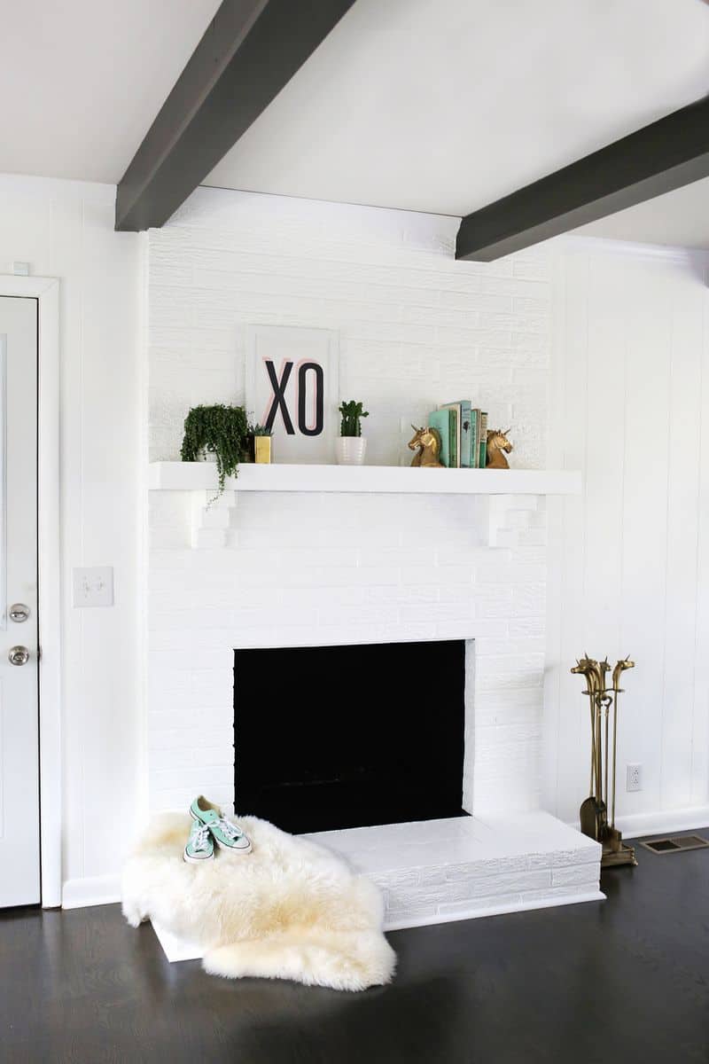 How To Paint Brick And Stone A, How To Clean A Stone Fireplace Before Painting