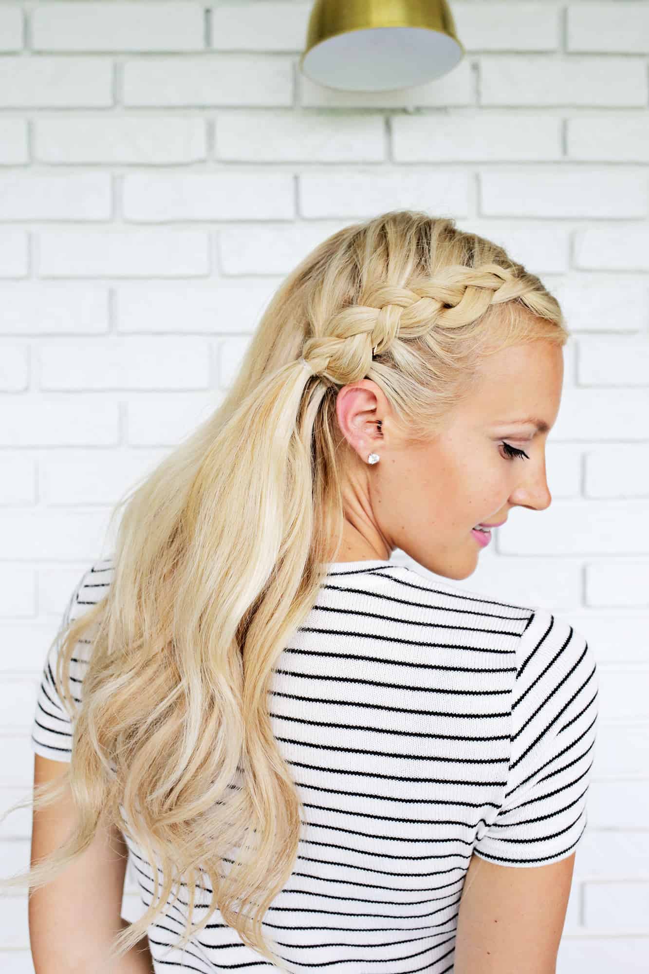Half-Up Braids with Mermaid Waves - A Beautiful Mess