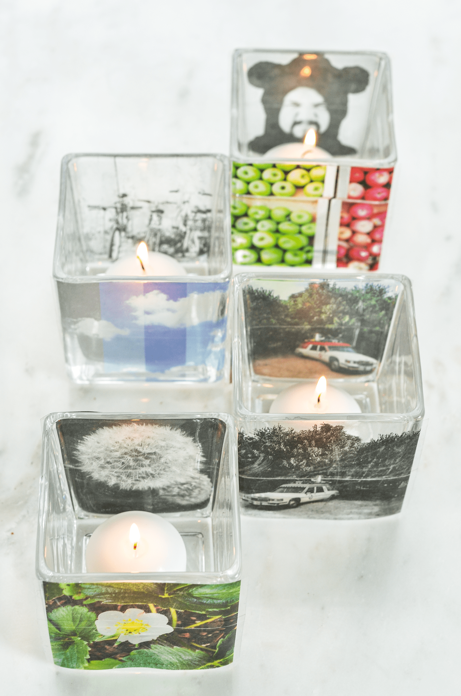 How to Make Instagram Votive Candles (click through for tutorial)