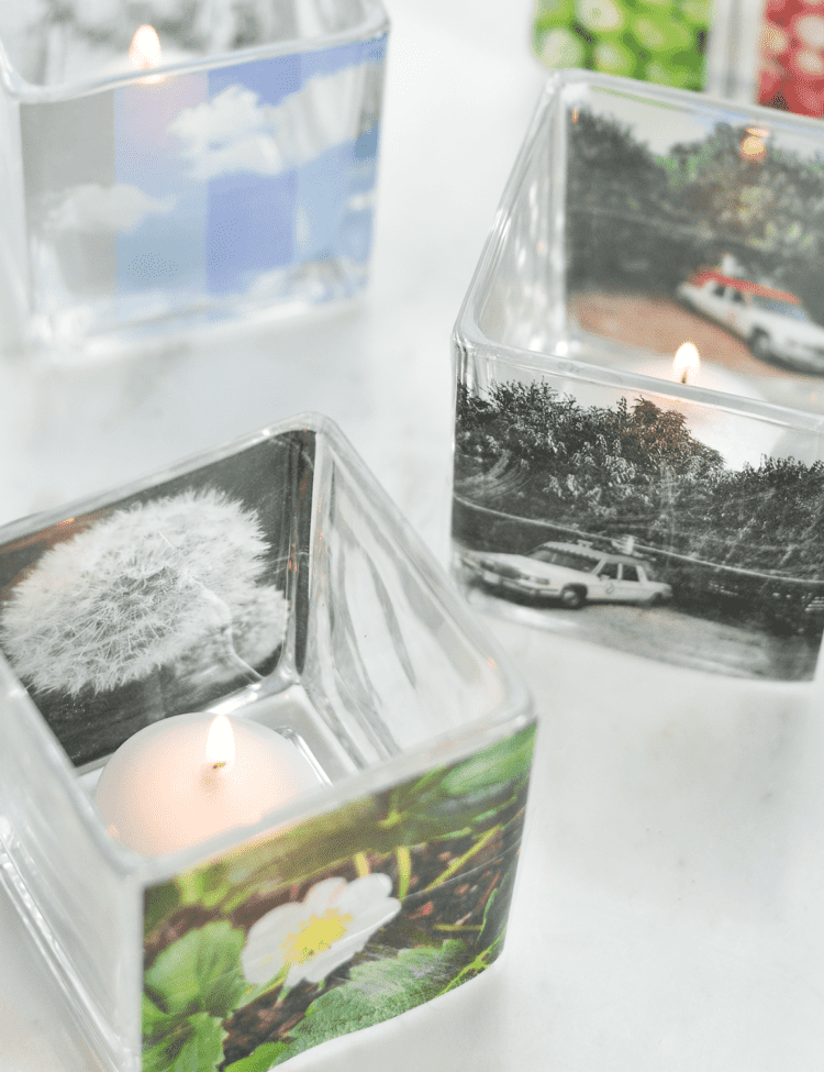 Make Your Own Instagram Votive Candle Holders (click through for tutorial)