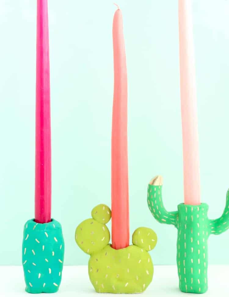 DIY-Clay-Cactus-Candle-Holders-Click-Through-for-Tutorial