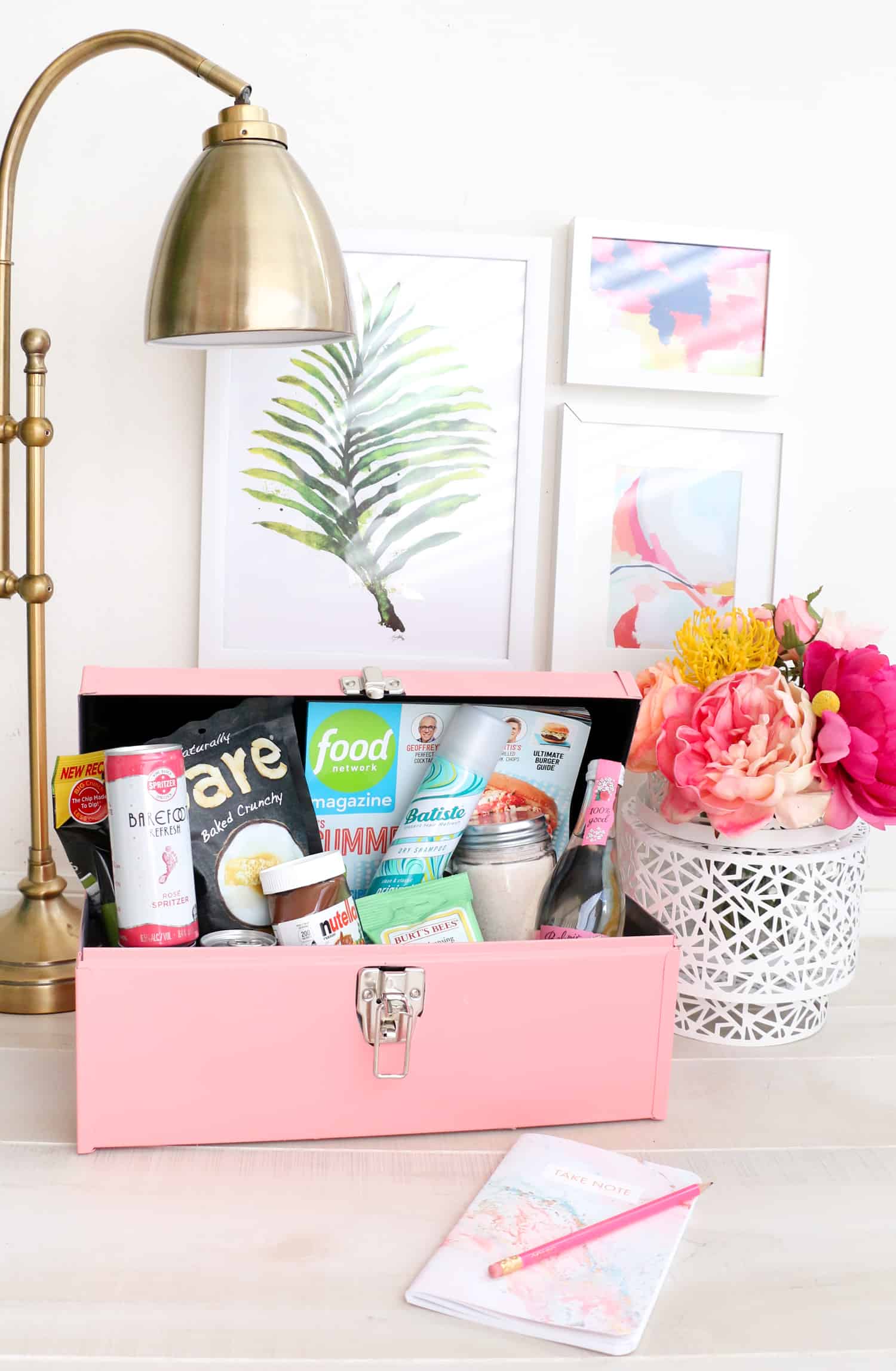 Make Your Own Guest Room Mini Bar - A Beautiful Mess