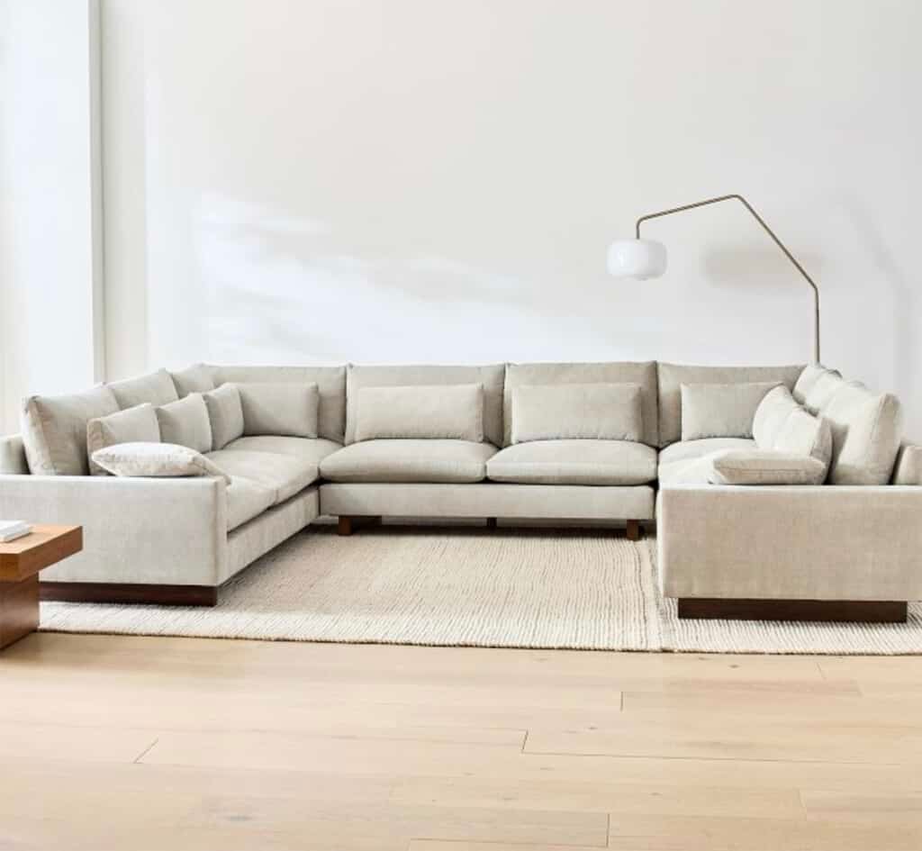 u-shaped sectional sofa