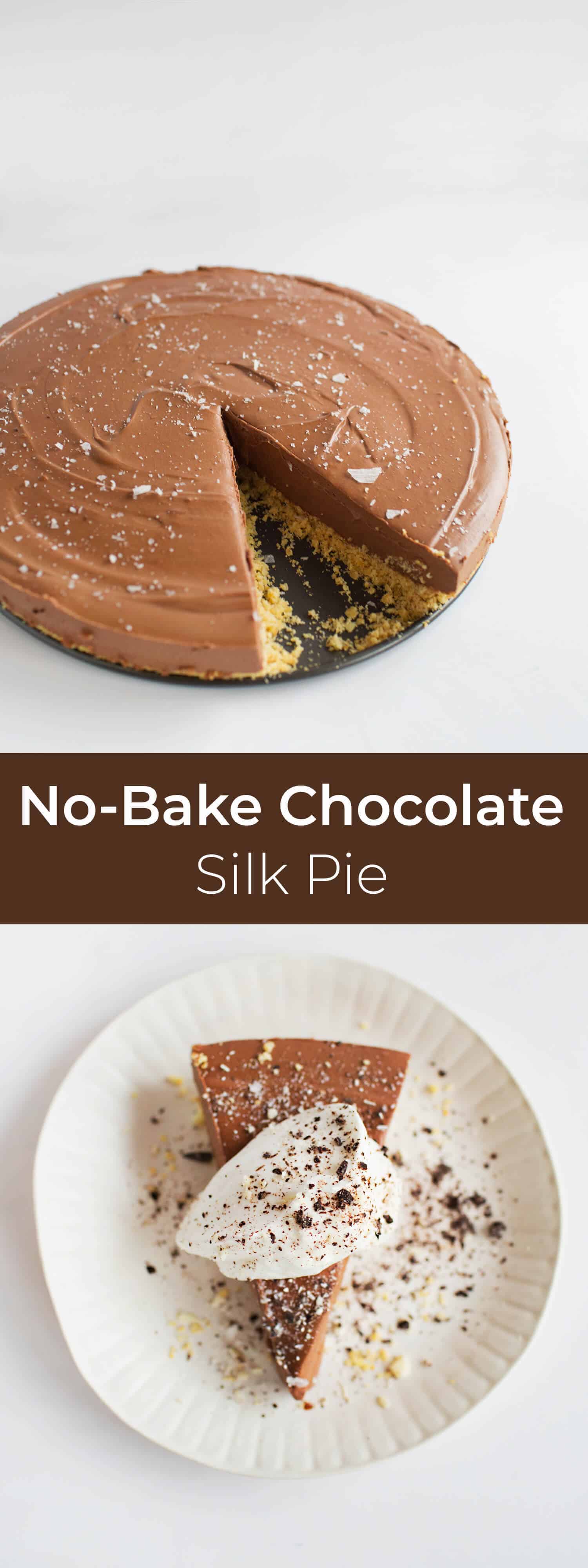 No Bake Chocolate Silk Pie