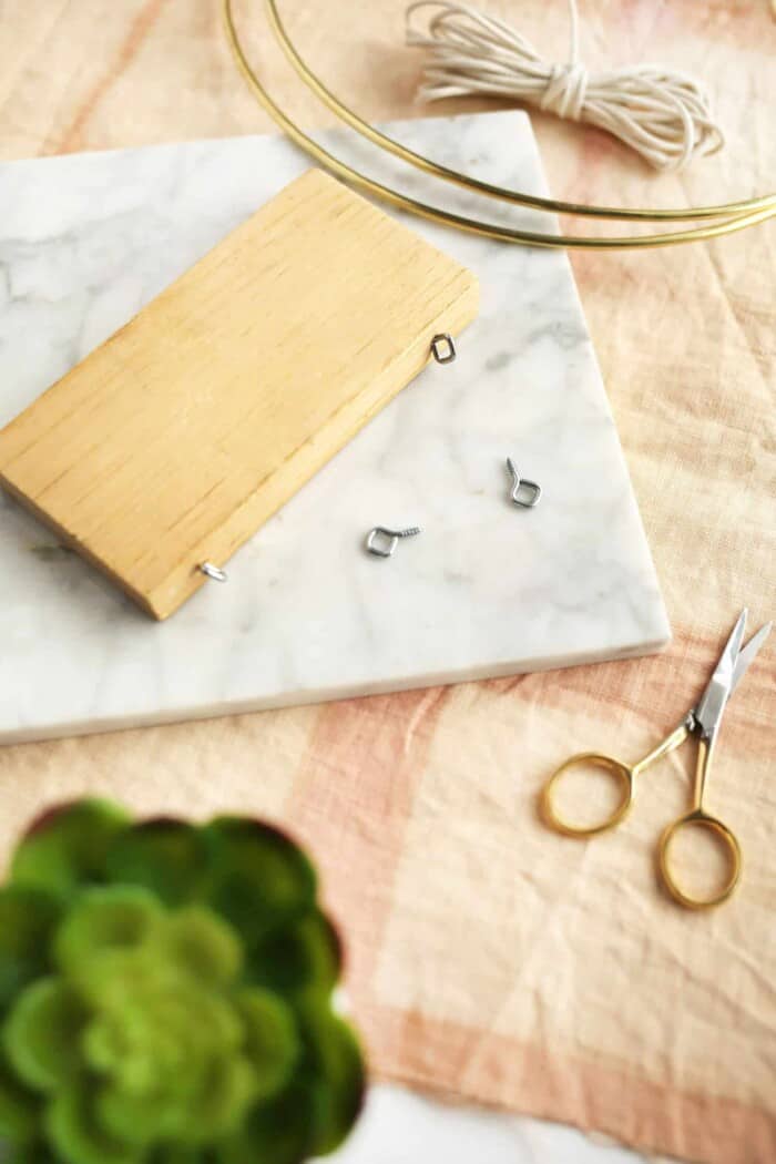 Brass Ring Hanging Planter DIY - A Beautiful Mess