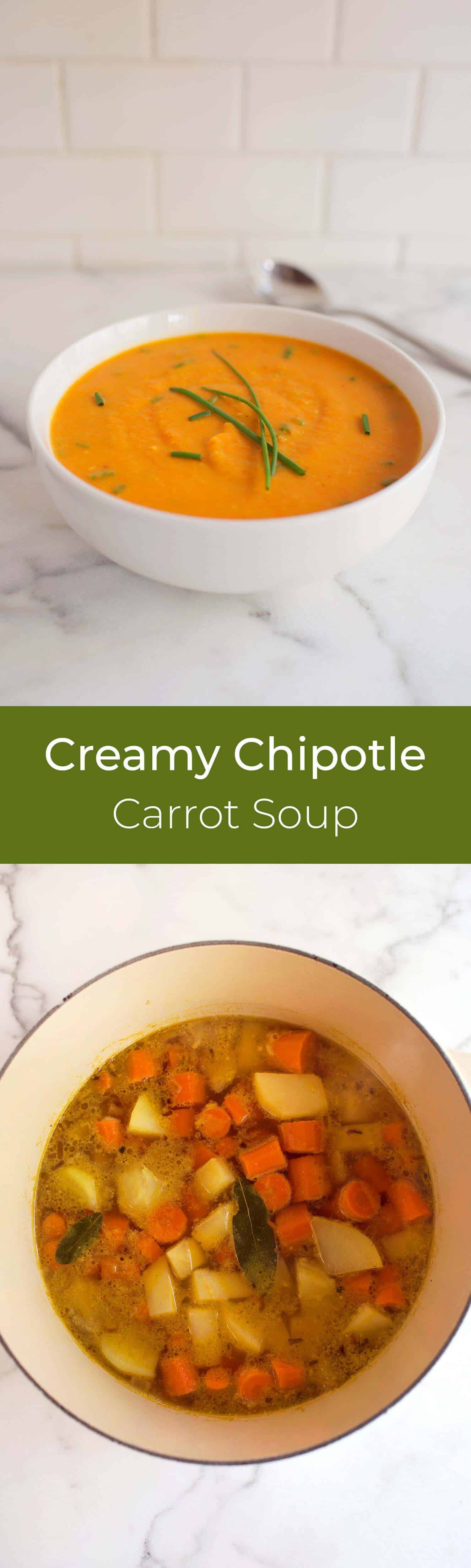easy creamy chipotle carrot soup