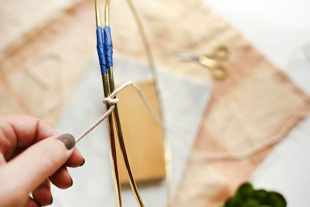Brass Ring Hanging Planter DIY - A Beautiful Mess