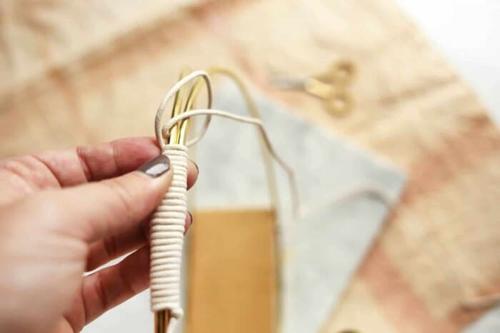 Brass Ring Hanging Planter DIY - A Beautiful Mess