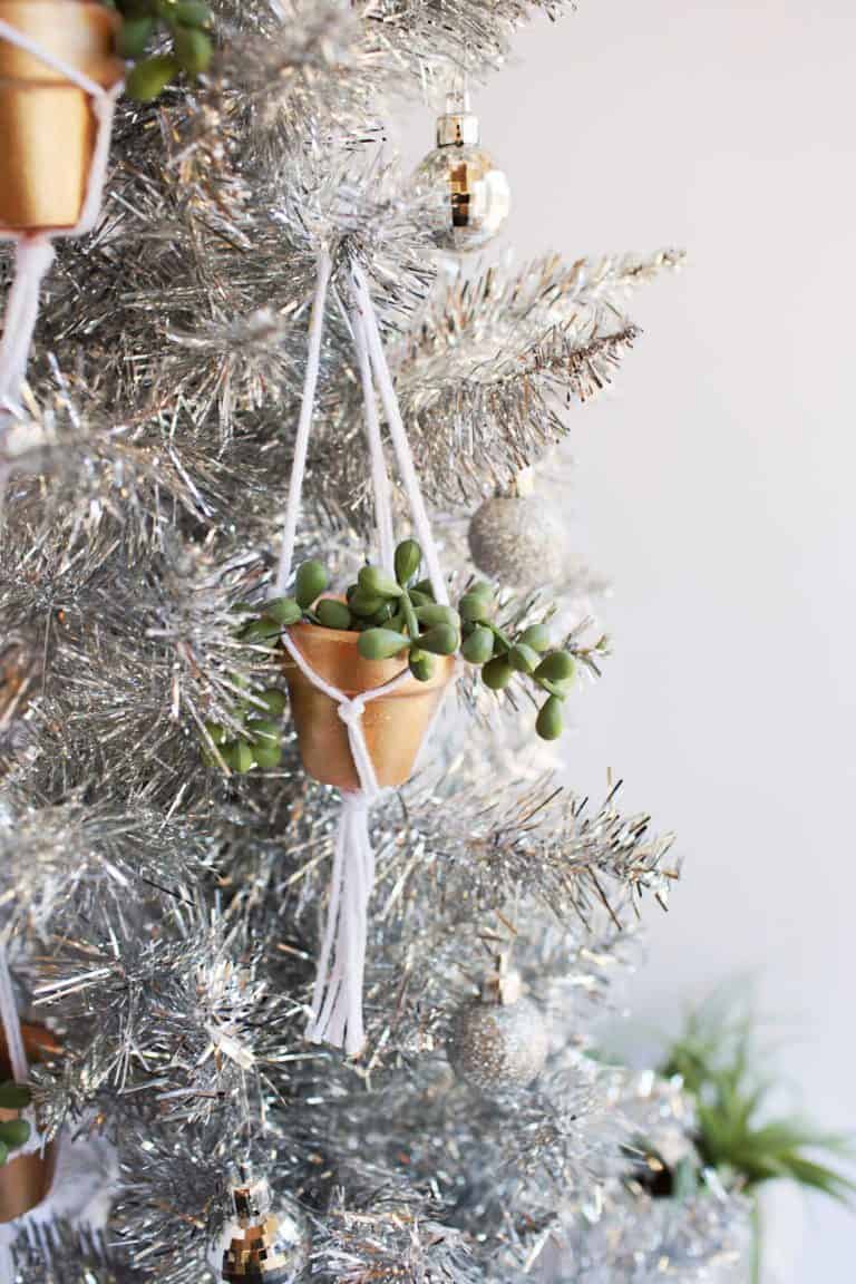 DIY Hanging Planter Ornament - A Beautiful Mess