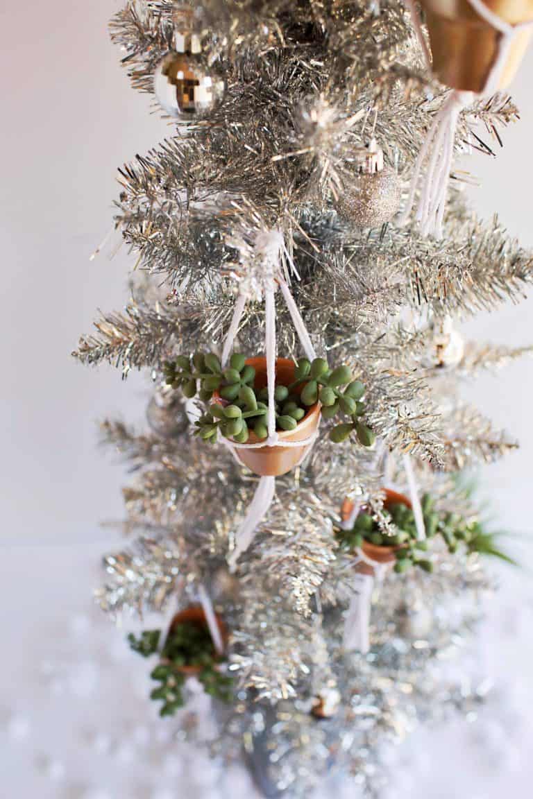 DIY Hanging Planter Ornament - A Beautiful Mess