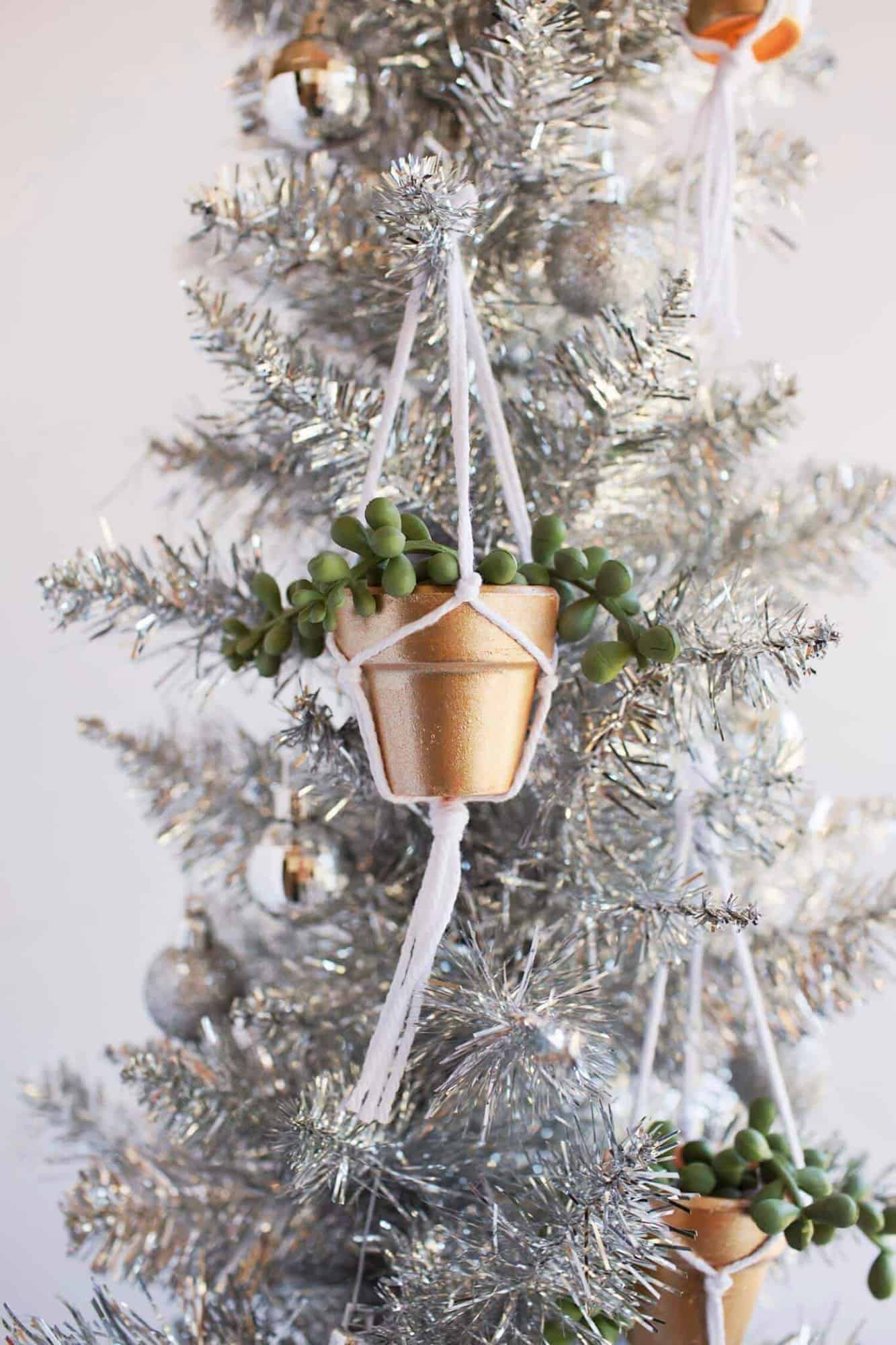 DIY Hanging Planter Ornament - A Beautiful Mess