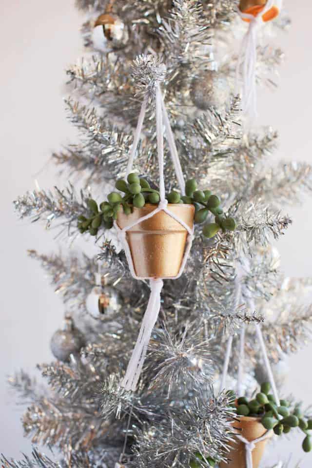 DIY Hanging Planter Ornament - A Beautiful Mess
