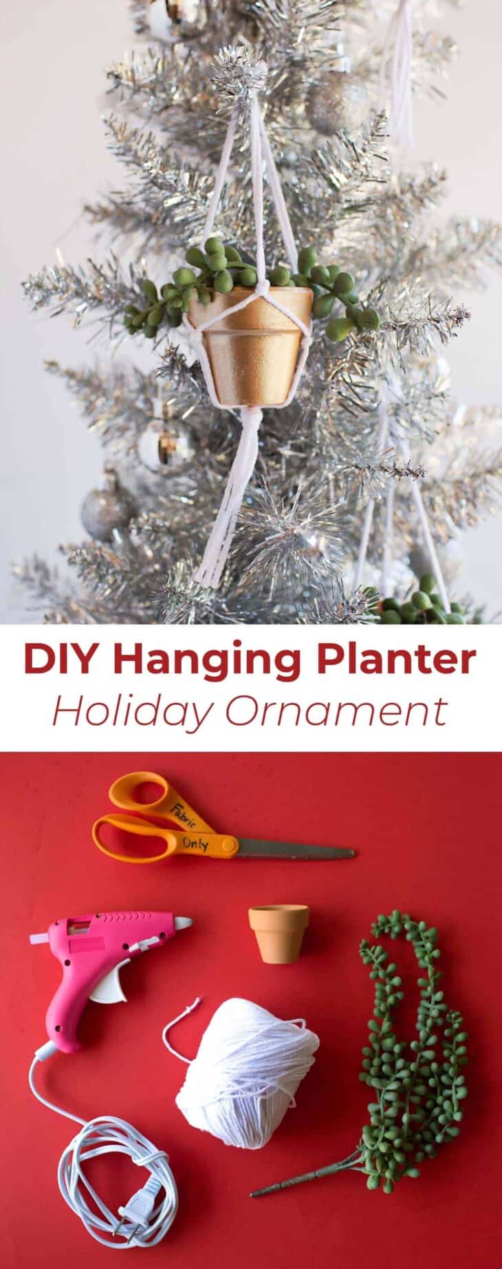 DIY Hanging Planter Ornament - A Beautiful Mess