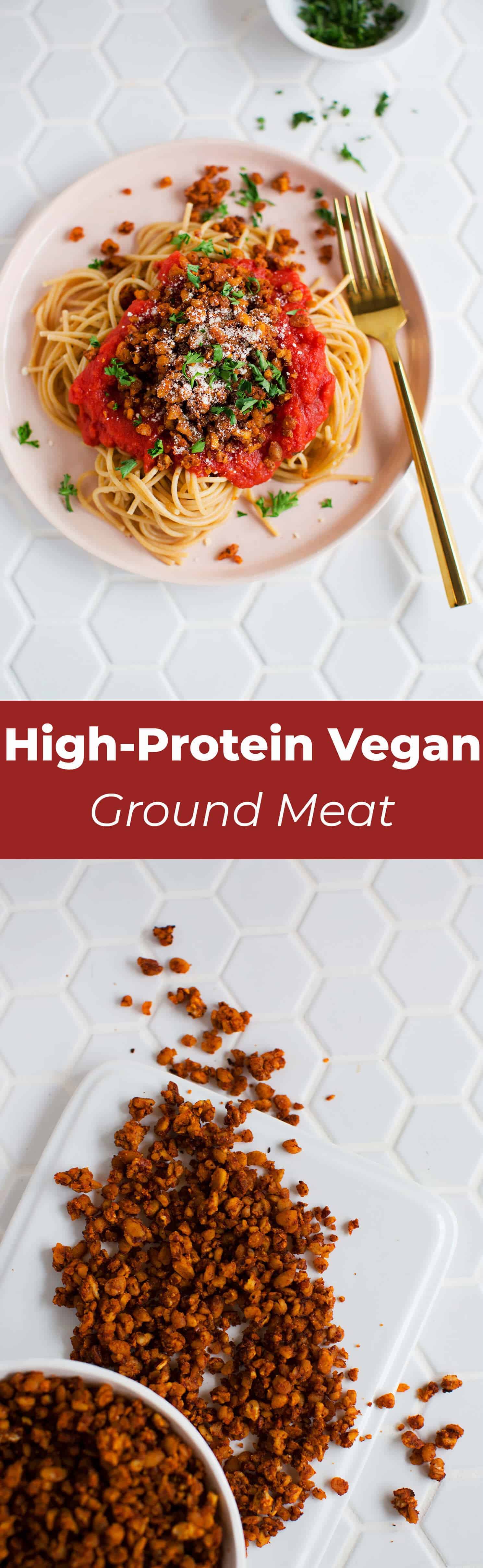 high protein vegan ground meat recipe