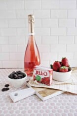 Chocolate-Covered Strawberry Jello Shots - A Beautiful Mess