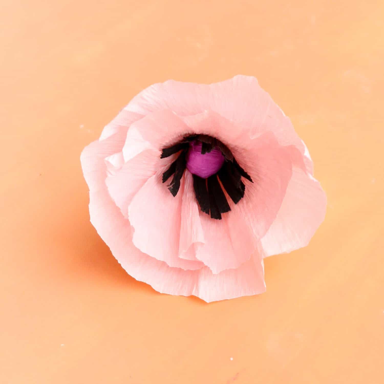 Make A Crepe Paper Flower Garland-8