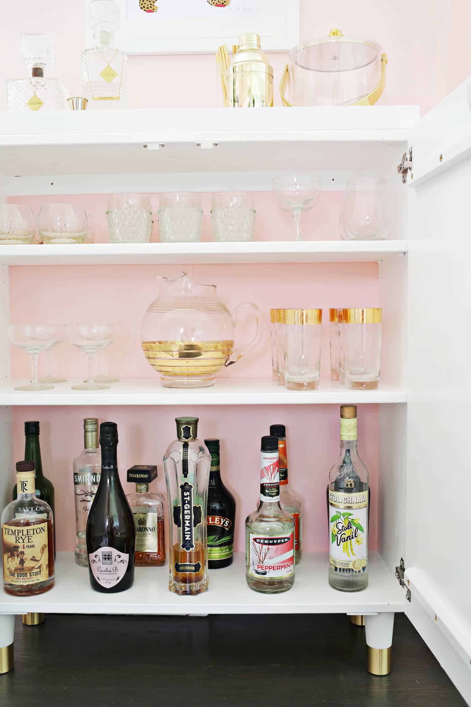 Ikea Ivar Cabinet Hack Turned Into A Bar Cabinet A Beautiful Mess