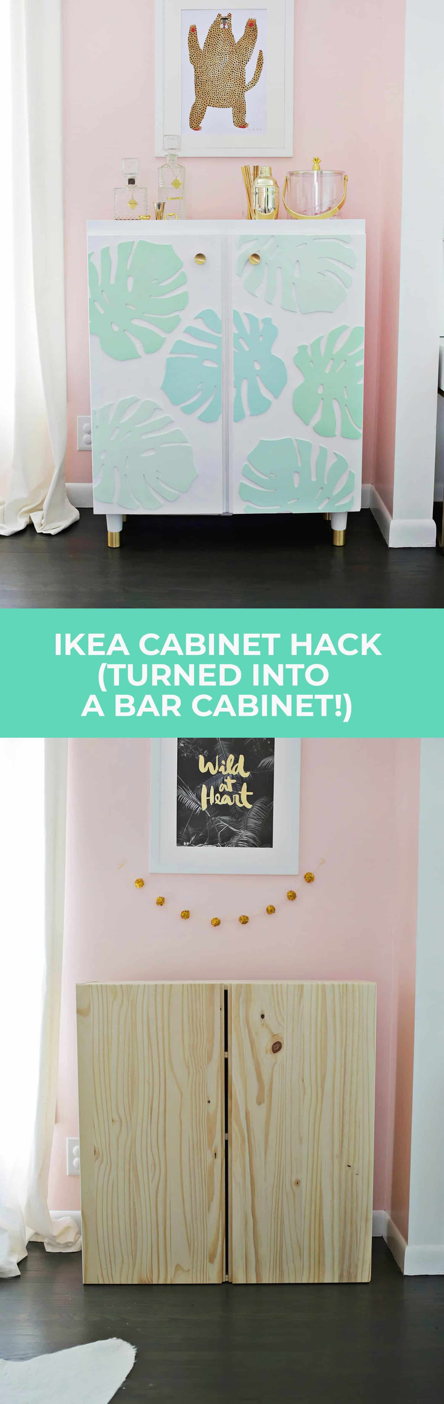 Ikea Ivar Cabinet Hack Turned Into A Bar Cabinet A Beautiful Mess
