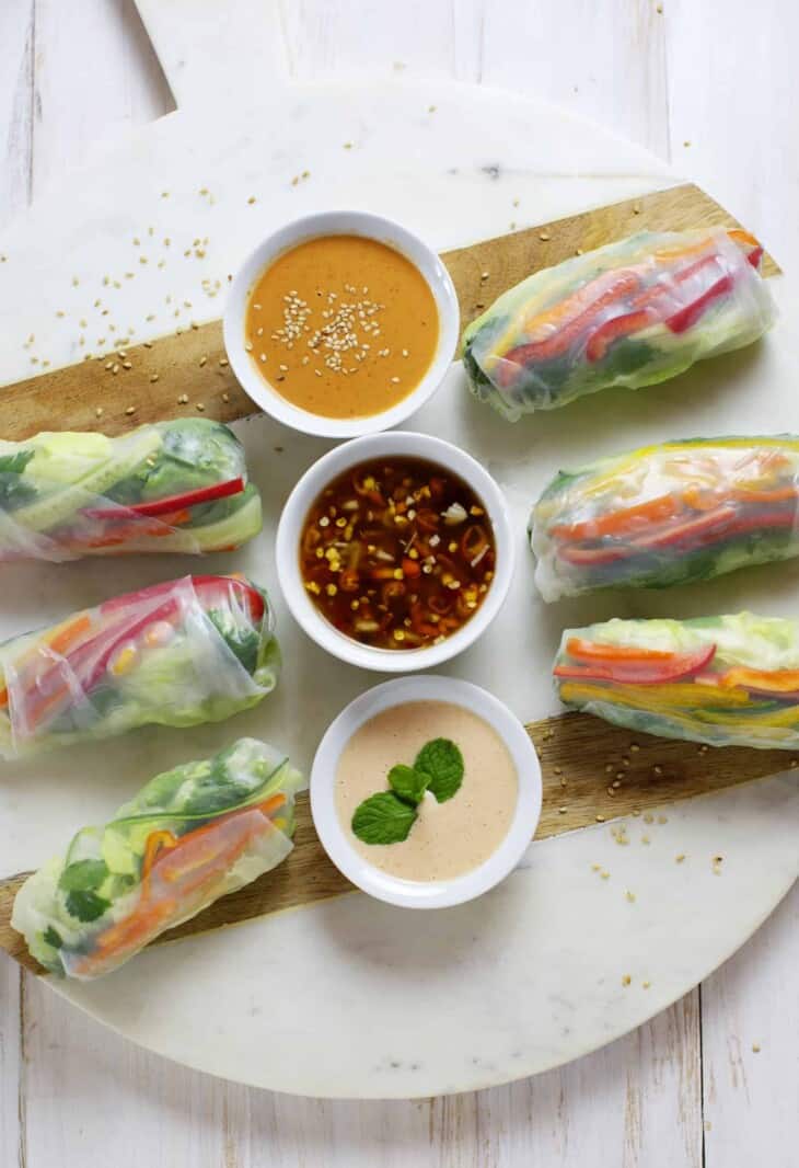 3 Easy Spring Roll Sauces - A Beautiful Mess