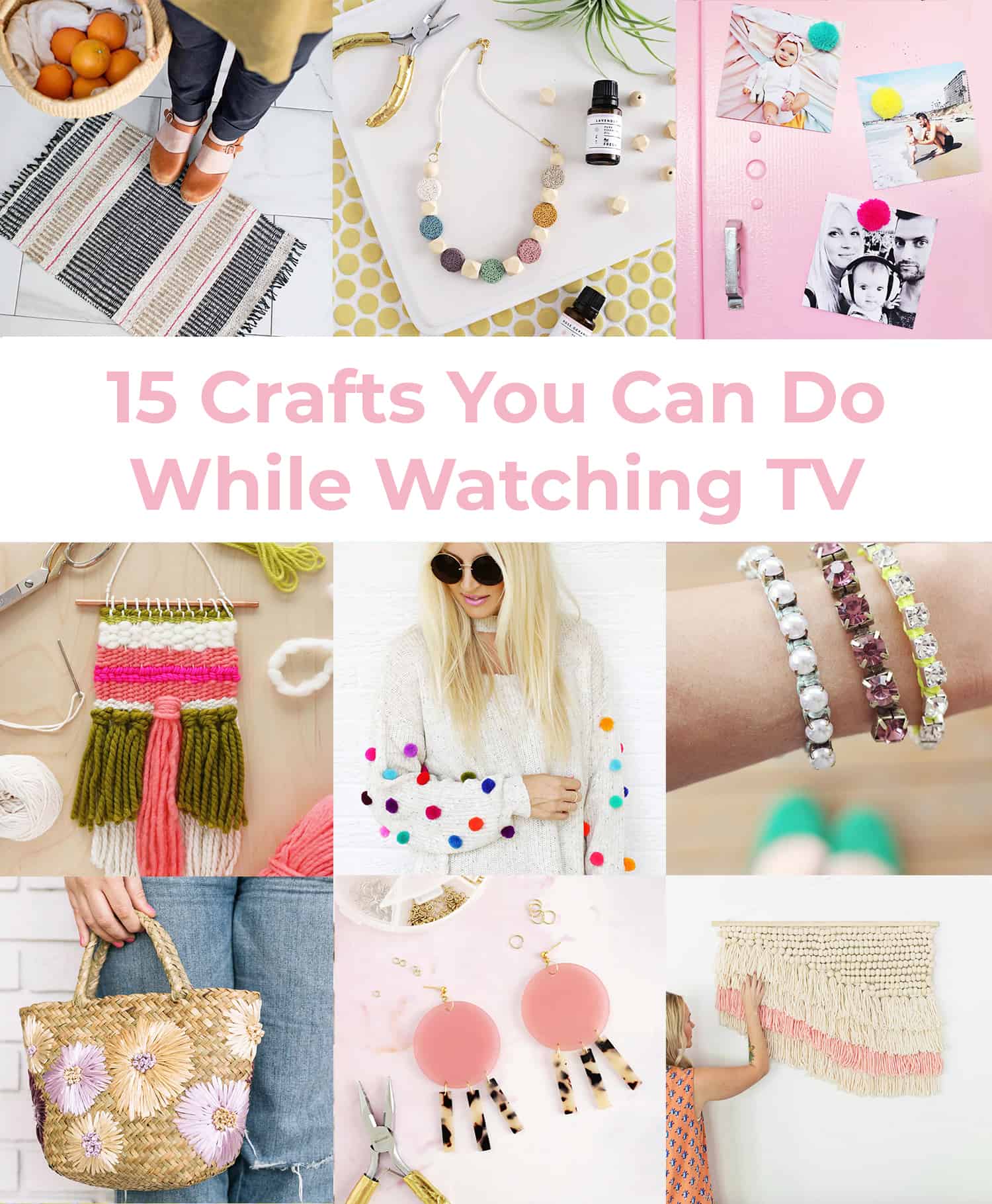 15 crafts you can do while watching tv