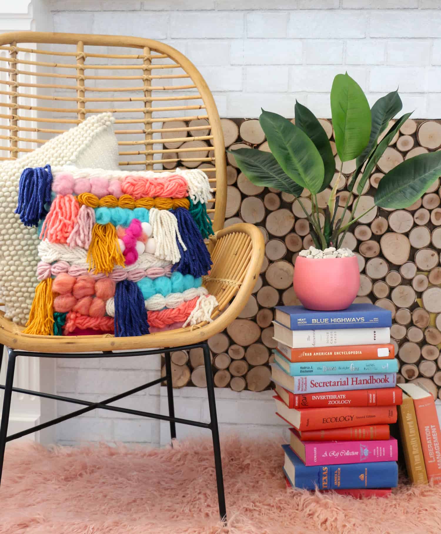 How to Make a Faux Woven Pillow