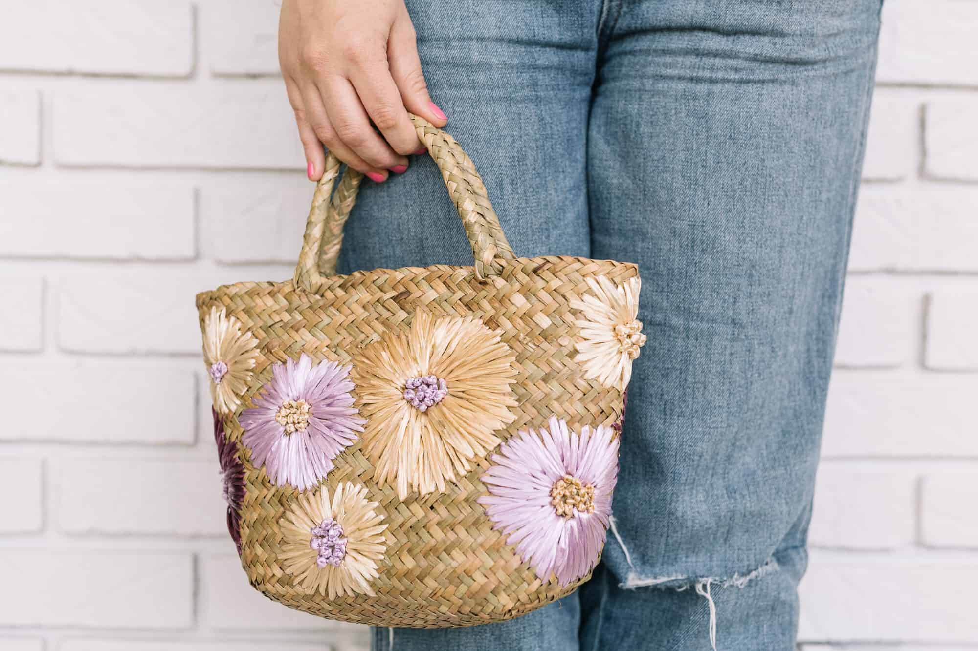 Stiched floral purse DIY