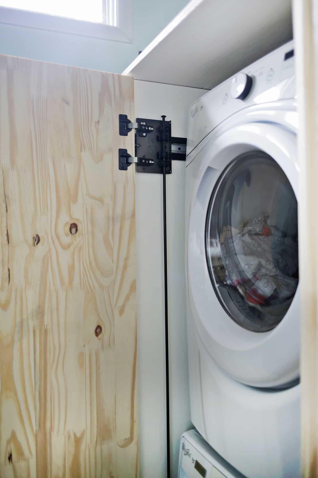 Washer And Dryer Cabinet A, Diy Cabinet To Hide Washer And Dryer