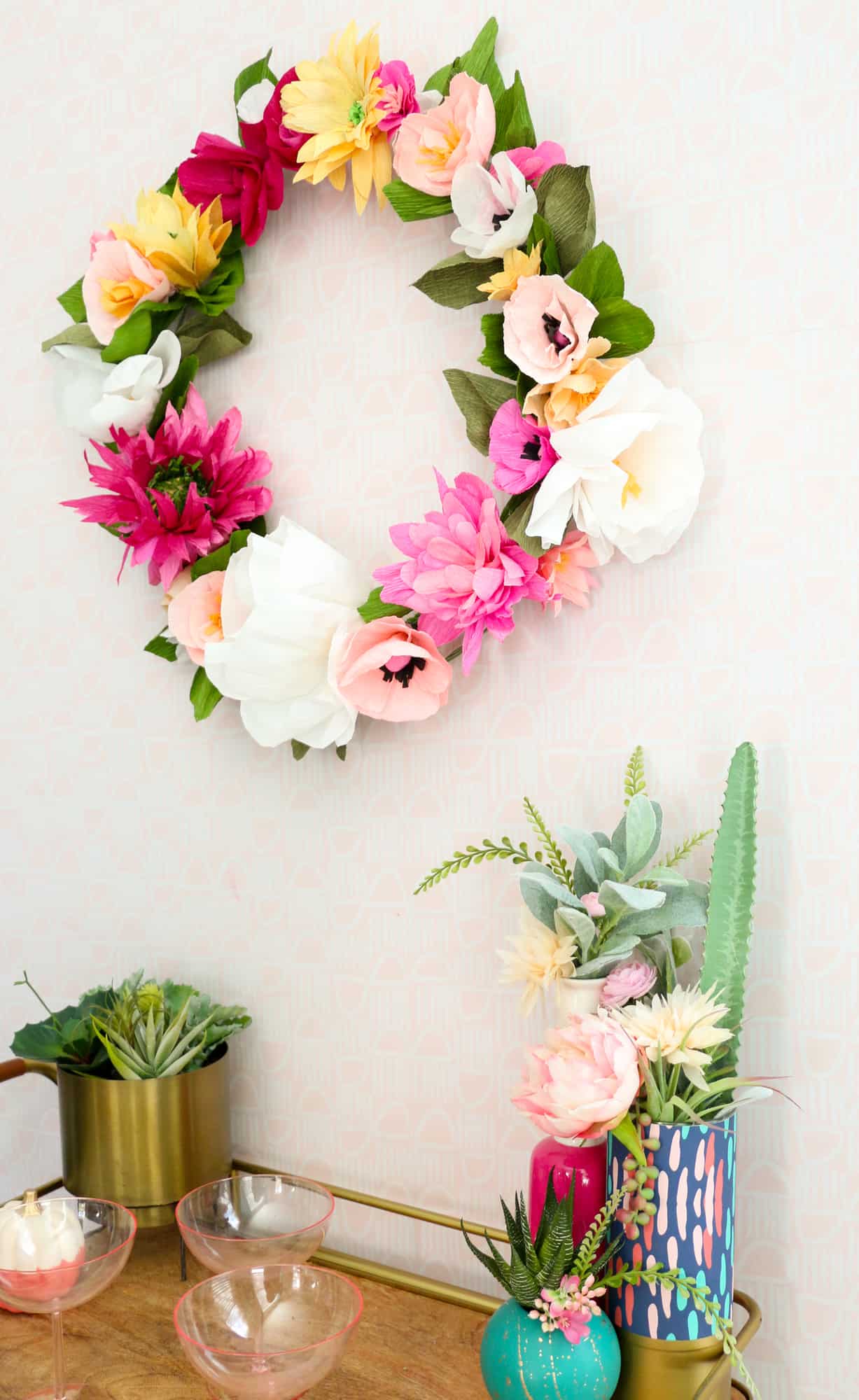 How to Make a Paper Flower Wreath